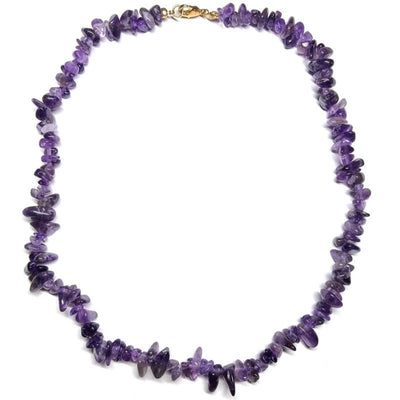 Collar de amatista Brasil A (perlas barrocas) - 45cm