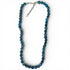 Collier apatite bleue Brésil A (pierres roulées 10 - 12mm) - 47 - 55cm - La Boite à Cailloux