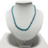Collier apatite bleue Brésil AA (perles facettées 3 - 4mm) - 45cm - La Boite à Cailloux