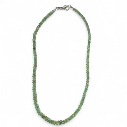 Collier apatite verte Brésil AA (perles facettées) - 45cm - La Boite à Cailloux