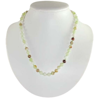 Collier aragonite verte Pakistan A (boules 6mm) - 45cm