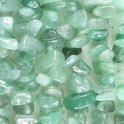 Collier aventurine verte Brésil A (perles baroques) - 45cm - La Boite à Cailloux