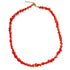 Collier corail teinté rouge Brésil A (perles baroques) - 45cm - La Boite à Cailloux