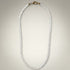 Collier en cristal de roche du Brésil qualité A avec perles rondes de 3 à 4 mm