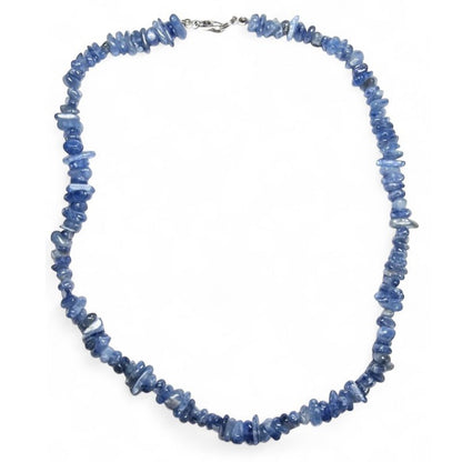 Collier cyanite bleue Inde AA (perles baroques) - 45cm - La Boite à Cailloux