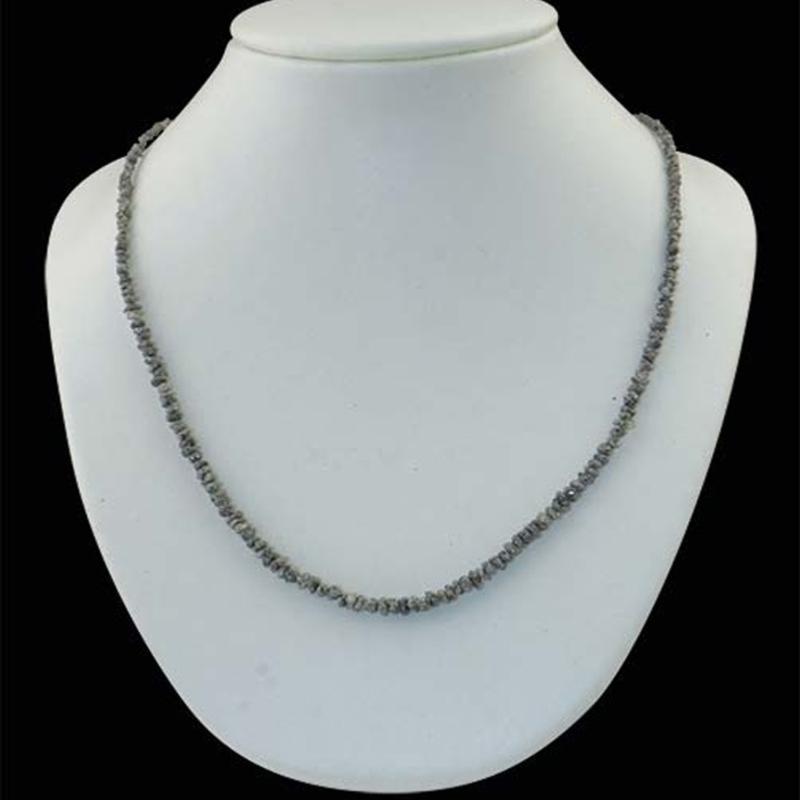 Collier diamant noir Australie AA (perles 2 - 3mm) - 45cm - La Boite à Cailloux