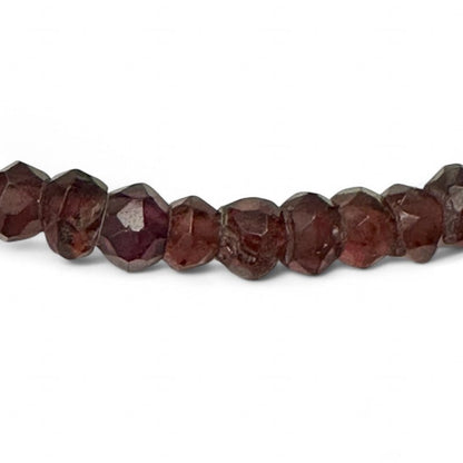 Collier grenat rouge almandin Inde AA - 45 - 50mm - La Boite à Cailloux