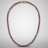 Collier grenat rouge almandin Inde AA (perles rectangulaires) - 46cm - La Boite à Cailloux