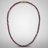 Collier grenat rouge almandin Inde AA perles rectangulaires