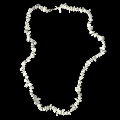 Collier howlite Zimbabwe A (perles baroques) - 45cm