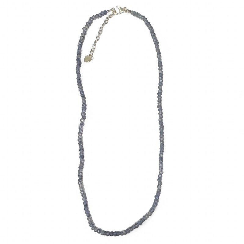 Collier iolite (cordiérite) Inde AA - 45 - 50mm - La Boite à Cailloux