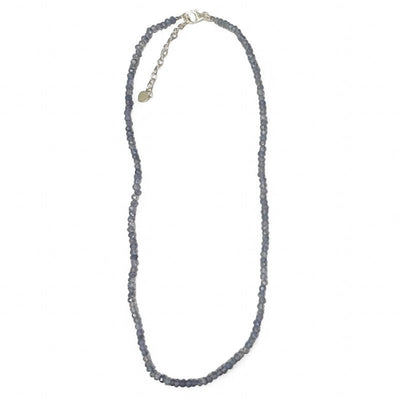 Collier iolite (cordiérite) Inde AA - 45-50mm
