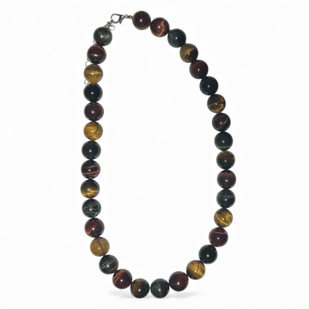 Collier multi - oeil Afrique du Sud AA - 45 - 50cm - La Boite à Cailloux