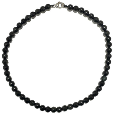 Collar de obsidiana ojo celeste México A - 45cm