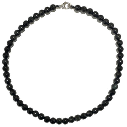 Collier obsidienne oeil céleste Mexique A - 45cm - La Boite à Cailloux