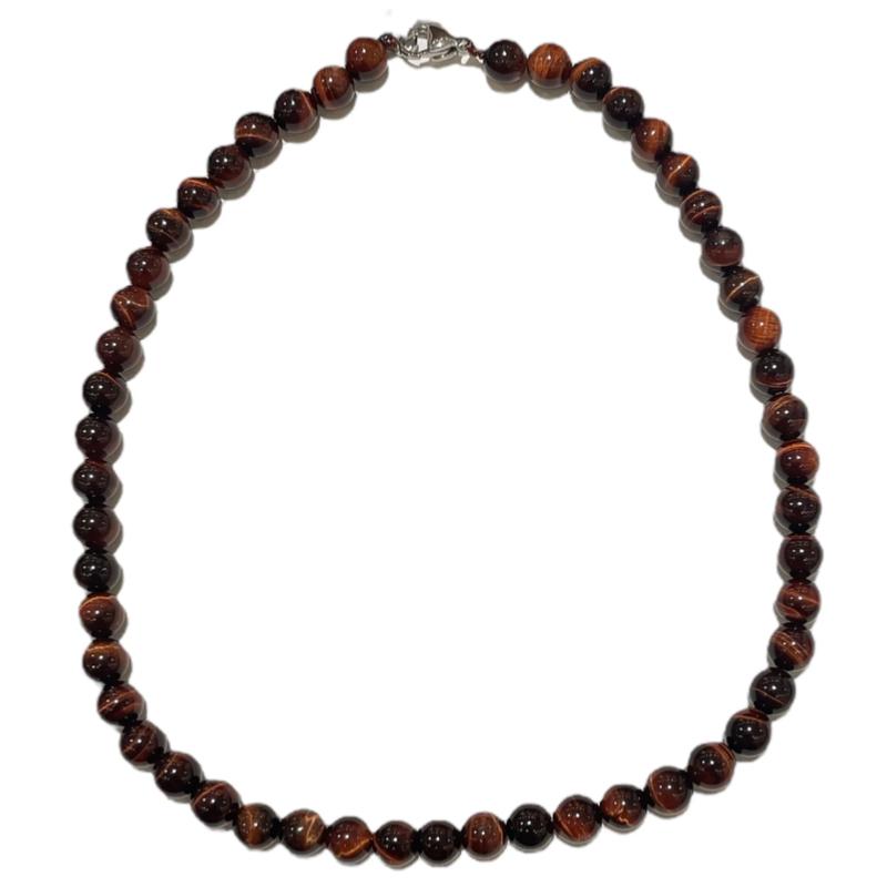 Collier oeil de taureau Afrique du Sud A - 45cm - La Boite à Cailloux