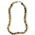Collier oeil de tigre Afrique du Sud A (pierres plates) - 42cm - La Boite à Cailloux