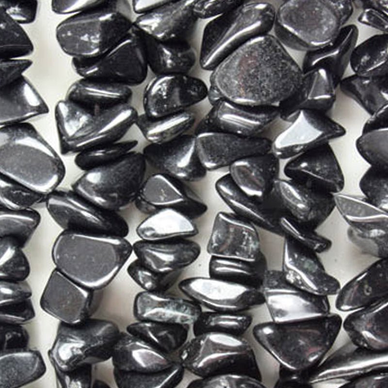 Collier onyx noir Inde A (perles baroques) - 45cm - La Boite à Cailloux