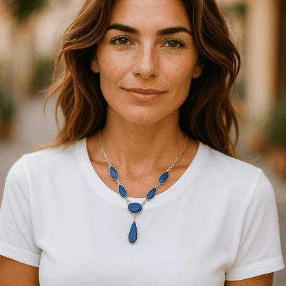 Collier opale doublet Australie AAA argent 925 - La Boite à Cailloux