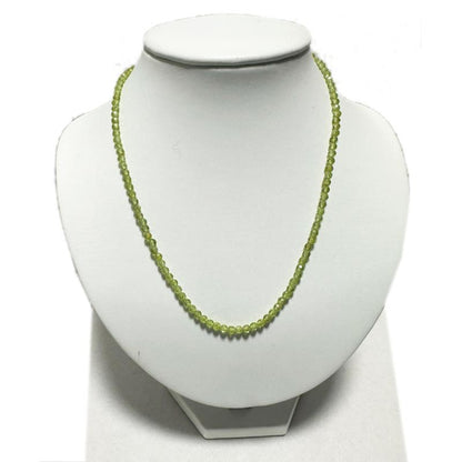 Collier péridot Inde AA argent 925 - 45 - 50cm - La Boite à Cailloux