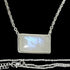 Collier pierre de lune arc en ciel (peristerite) Inde AA argent 925 - La Boite à Cailloux