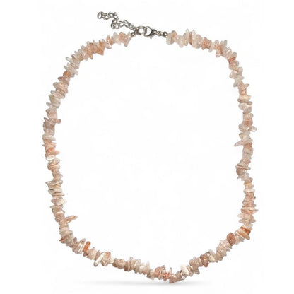 Collier pierre de soleil Inde A (perles baroques) - 45 - 50cm - La Boite à Cailloux