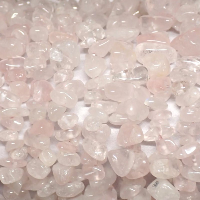 Collier quartz rose Brésil A (perles baroques) - 45cm - La Boite à Cailloux