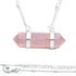 Collier quartz rose Brésil argent 925 - La Boite à Cailloux