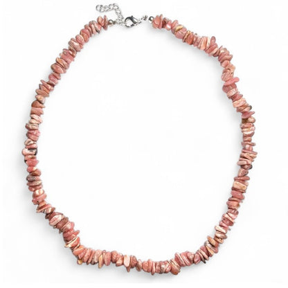 Collier rhodochrosite Argentine AA (perles baroques) - 45 - 50cm - La Boite à Cailloux
