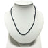 Collier saphir bleu Inde AA (perles facettées 3 - 4mm) - 45cm - La Boite à Cailloux
