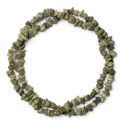 Collier sautoir serpentine Pérou A (perles baroques) - 90cm