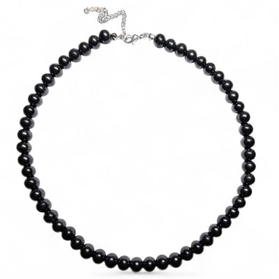 Shungite necklace Russia A (10mm balls) - 45-50cm