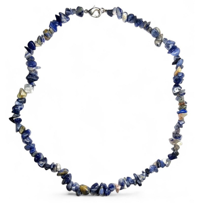 Collier sodalite Brésil A (perles baroques) - 45cm - La Boite à Cailloux