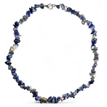 Collier sodalite Brésil A (perles baroques) - 45cm - La Boite à Cailloux