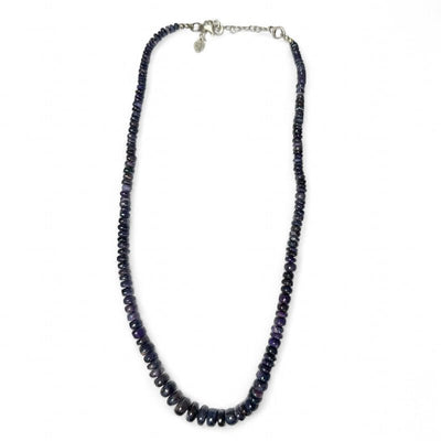 Collier sugilite Afrique du Sud AA (perles bouton) - 45-50cm
