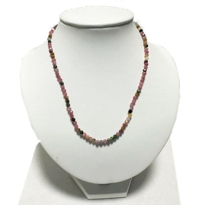 Collar de turmalina multicolor Brasil AA - 45cm