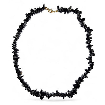 Collier tourmaline noire Brésil A (perles baroques) - 45cm