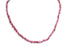 Collier tourmaline rose Brésil A (rubelite grains 5mm) - 43cm - 45cm - La Boite à Cailloux