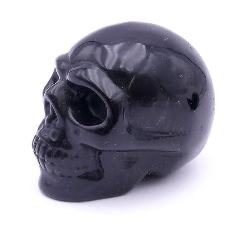 Crane obsidienne noire Mexique A 50mm - La Boite à Cailloux