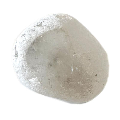 Cristal de roca Brasil Emma Egg pulido por una cara