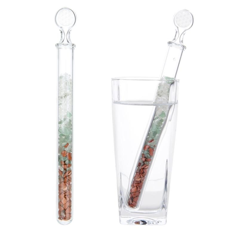 Cristal Vita Stick Lapis Vitalis "Energy Balance" (Cristal de roche + aventurine + jaspe rouge) - La Boite à Cailloux