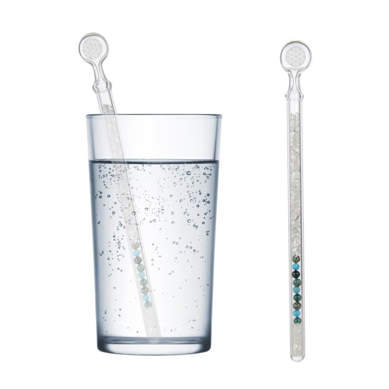 Cristal Vita Stick Lapis Vitalis "Vénus Mix" (Chrysocolle, malachite, turquoise) - La Boite à Cailloux