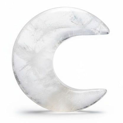 Demi lune cristal de roche Brésil A 40mm - La Boite à Cailloux