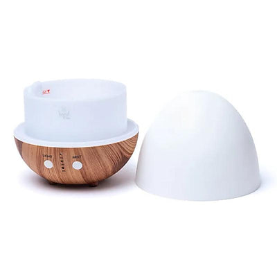 Diffuseur d'arômes et huiles essentielles ovale blanc naturel USB