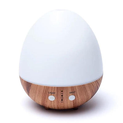 Diffuseur d'arômes et huiles essentielles ovale blanc naturel USB