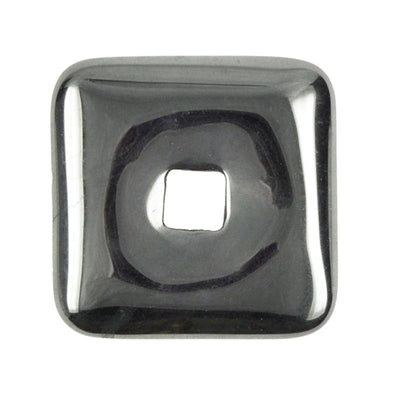 Donut carré 28-30mm hématite Brésil A
