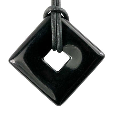 Square donut 28-30mm black onyx India A