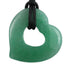 Donut coeur 30mm aventurine verte Brésil A - La Boite à Cailloux