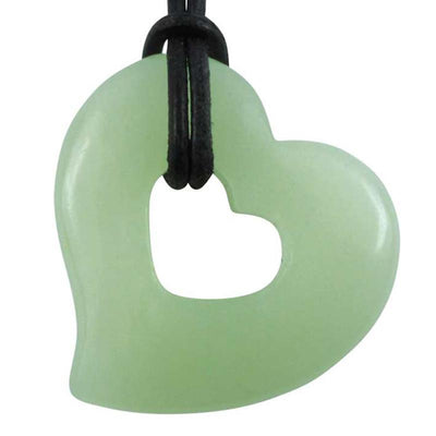 Dona corazón 30mm jade de China A