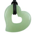 Donut coeur 30mm jade de Chine A - La Boite à Cailloux